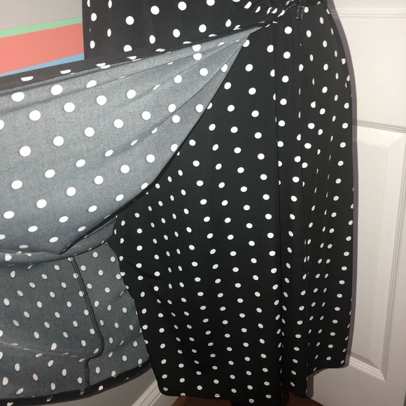 Alfani Black with white polka dot wrap dress - Picture 7 of 8